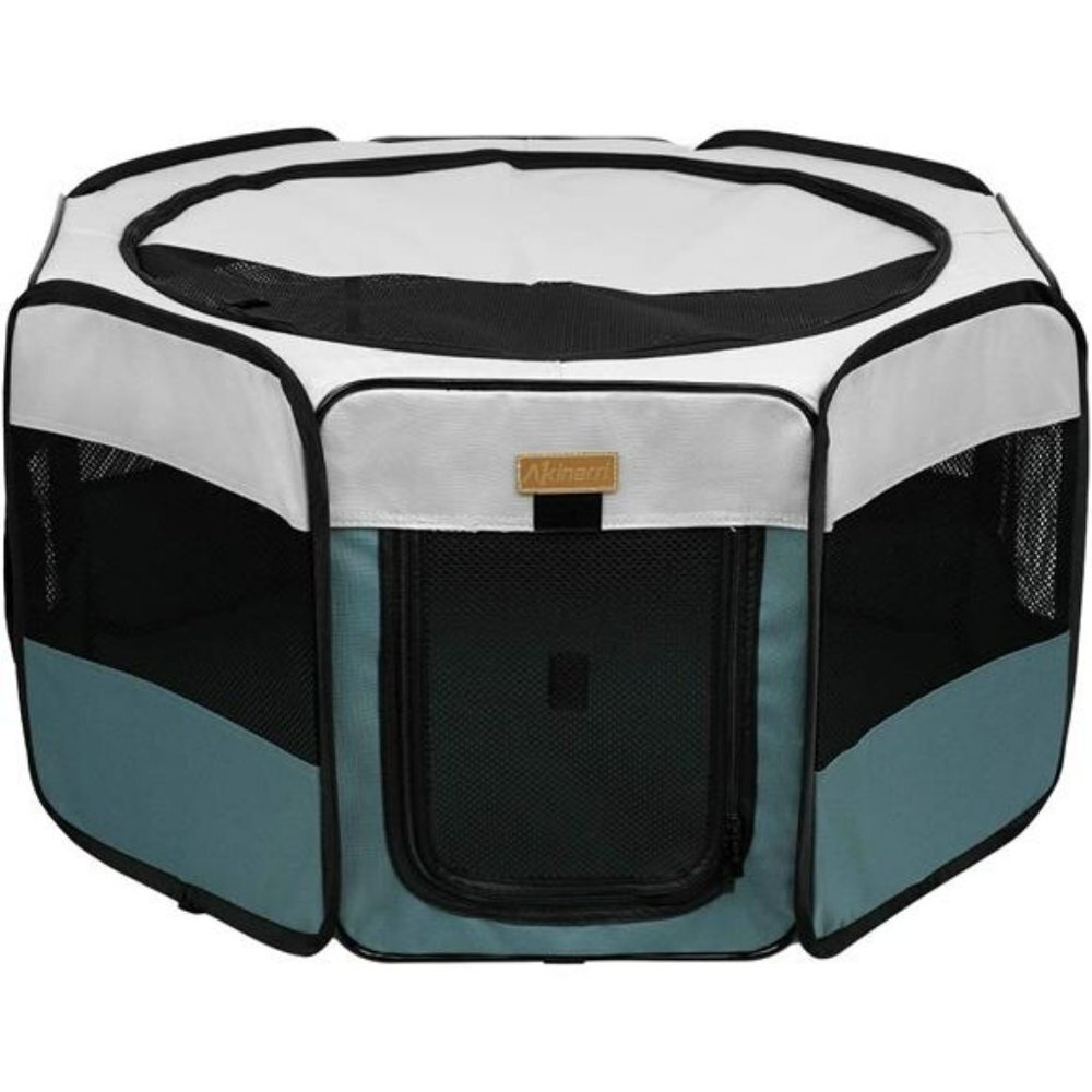 Pet Playpen Portable Foldable Playpen for Dog/Cat Removable Mesh Shade Cover